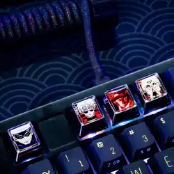 Jujutsu Kaisen Satoru Gojo Ryomen Sukuna Metal Keycap Single Mechanical Keyboard Individual Anime Wooting Keycap