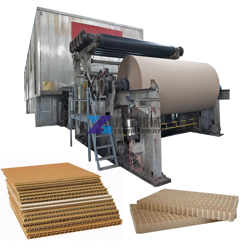 Cotton Rice Straw Recycling Carton Paper Machine Box Making Machine for Corrugated Cardboard Production Line