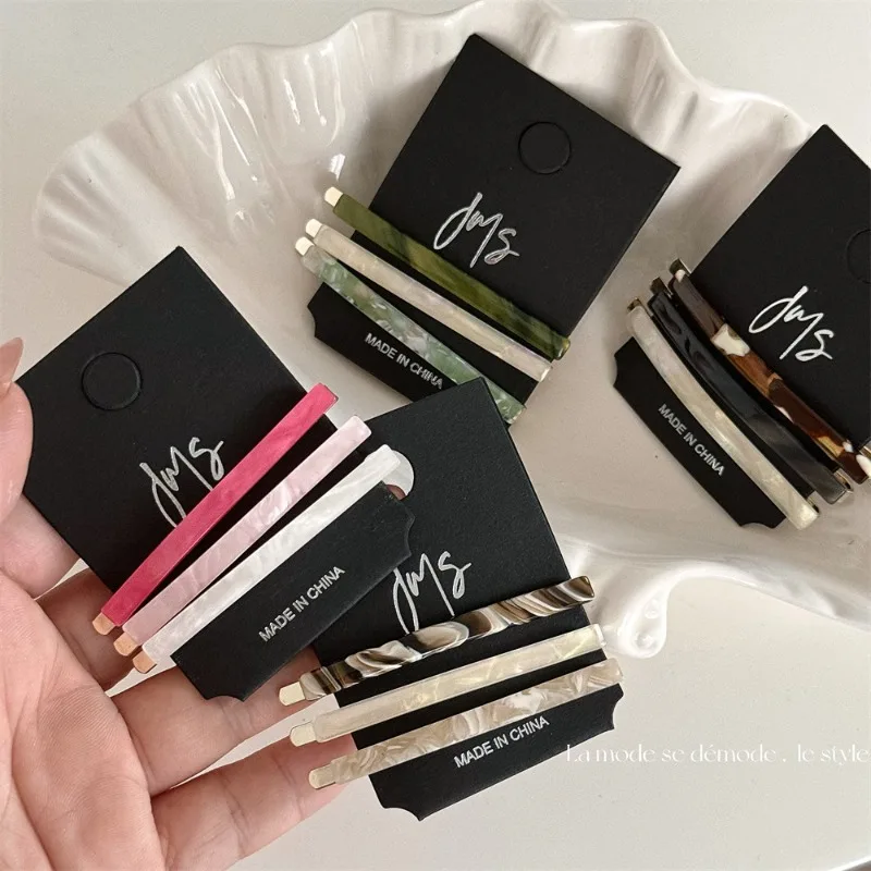 Basit tek klipler 3 takım kadın asetik asit yeni high-end yaz patlama klip alın sideclip kafa hairclip