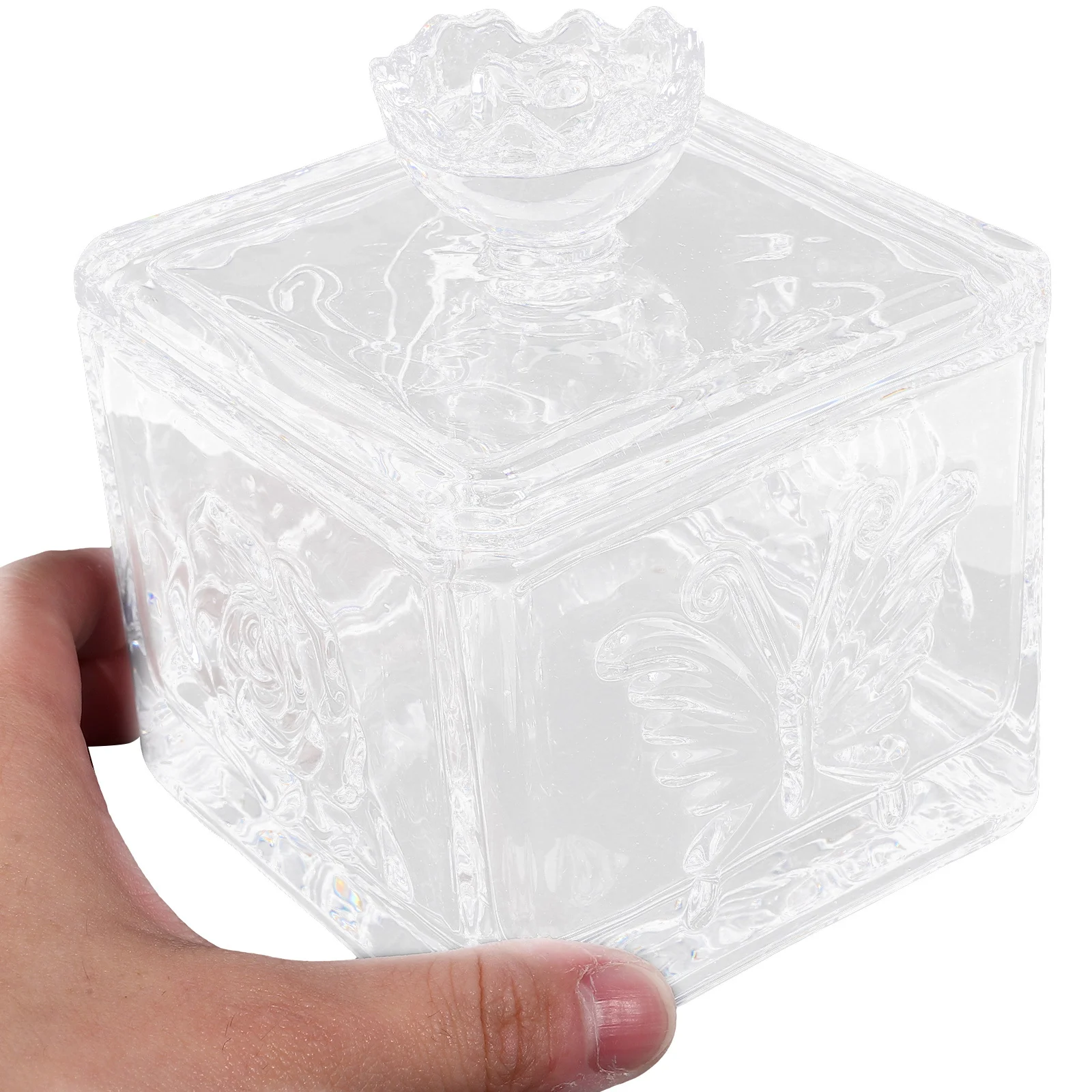 

Food Sealing Box with Airtight Lid Large Glass Storage Jar for Dry Goods Tea Leaves Candy Jewelry Keeps Items Fresh and