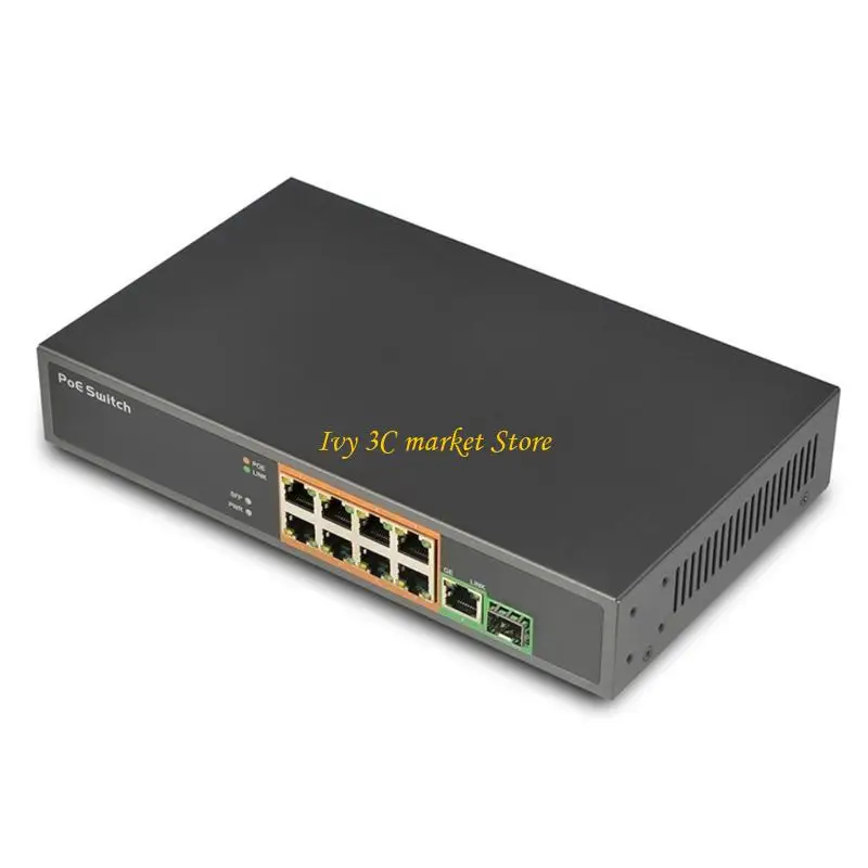 D7YC 10 Port Gigabit Ethernet Smarter Switching PoE Energy Excers for Office
