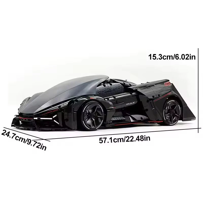 2884PCS Tecnico MOC 10644 1:8 Lambo Concept Auto Building Blocks Modello di Auto Sportive Costruzione di Giocattoli per Adulti Ragazzi Regali