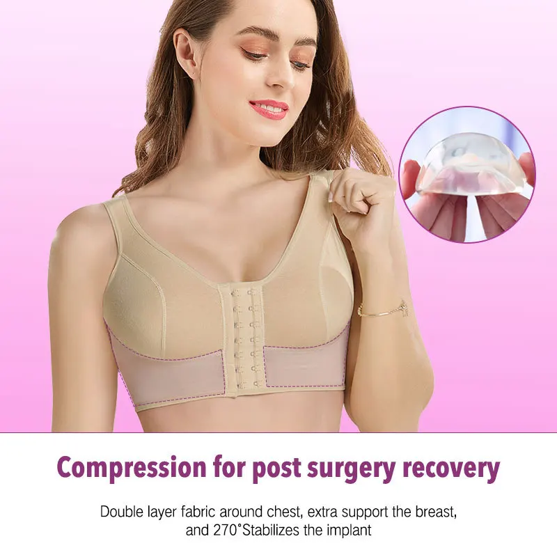 

New Women's Special Underwear Breast Augmentation Post-operative Shapewear Top Breast Support Bra Gathered Breast Breasts