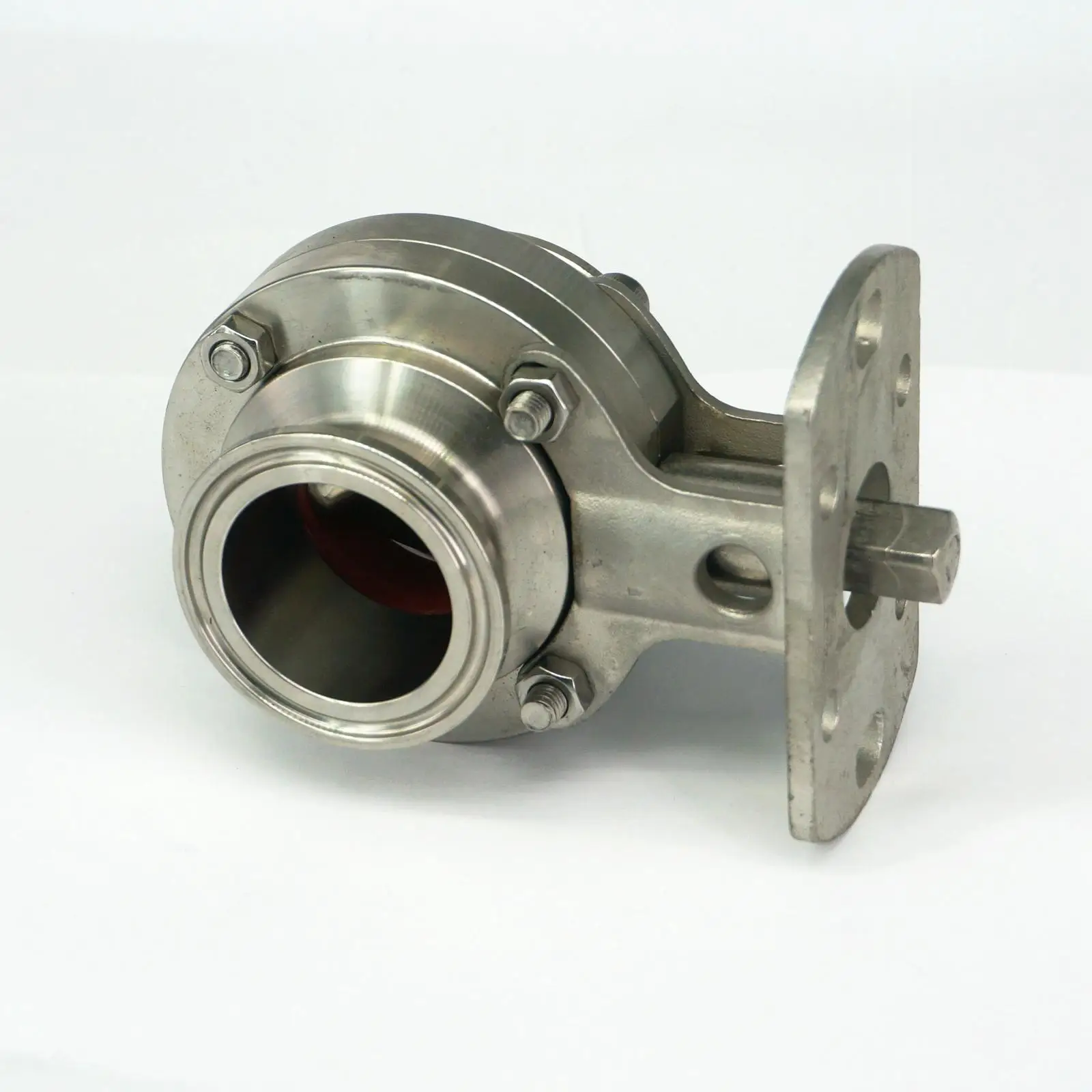 

Tri Clamp 1.5" 2" 304 Stainless Steel Sanitary Ferrule Butterfly Valve Without Actuator