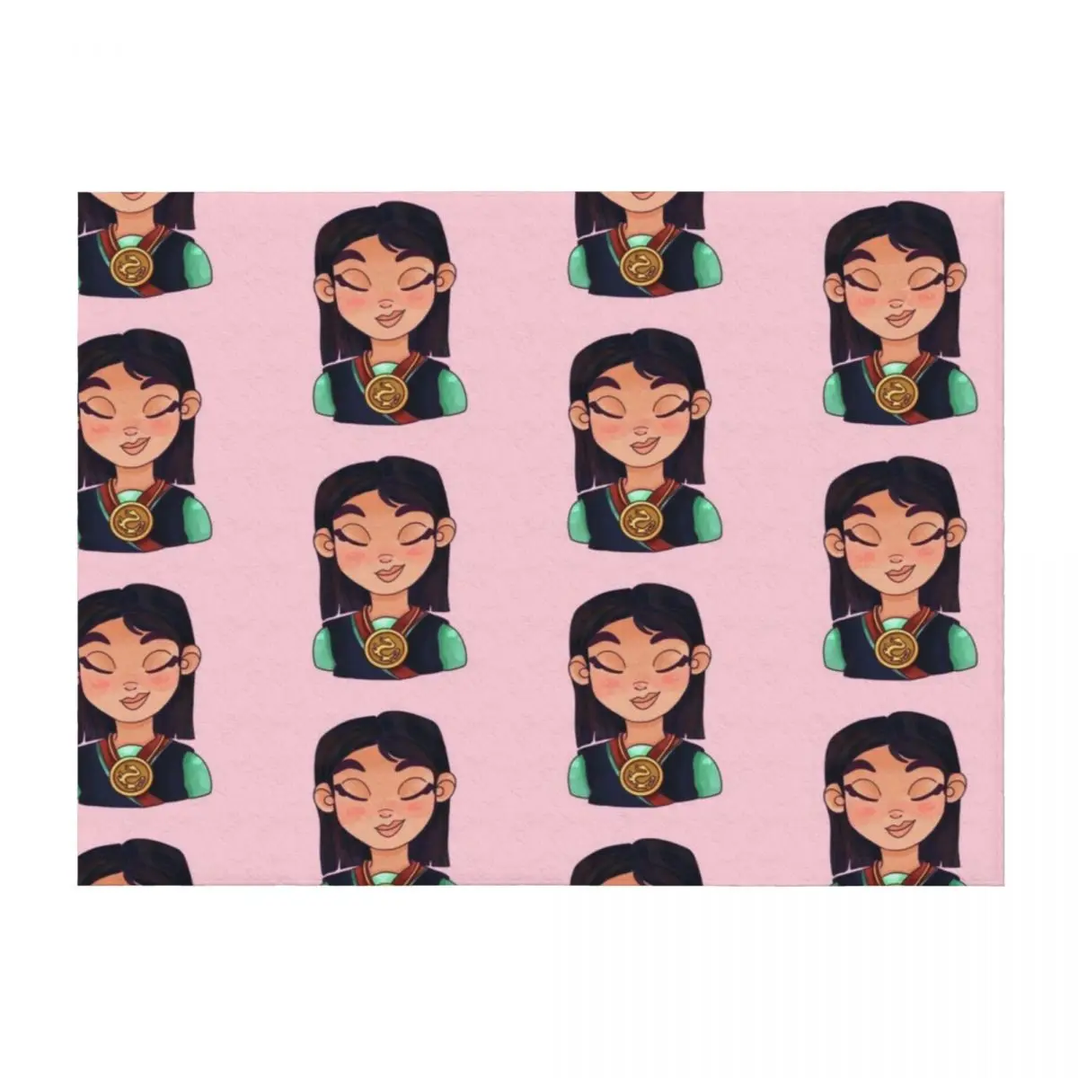 

Dragon Warrior Throw Blanket Furry Cute funny gift Decoratives Blankets