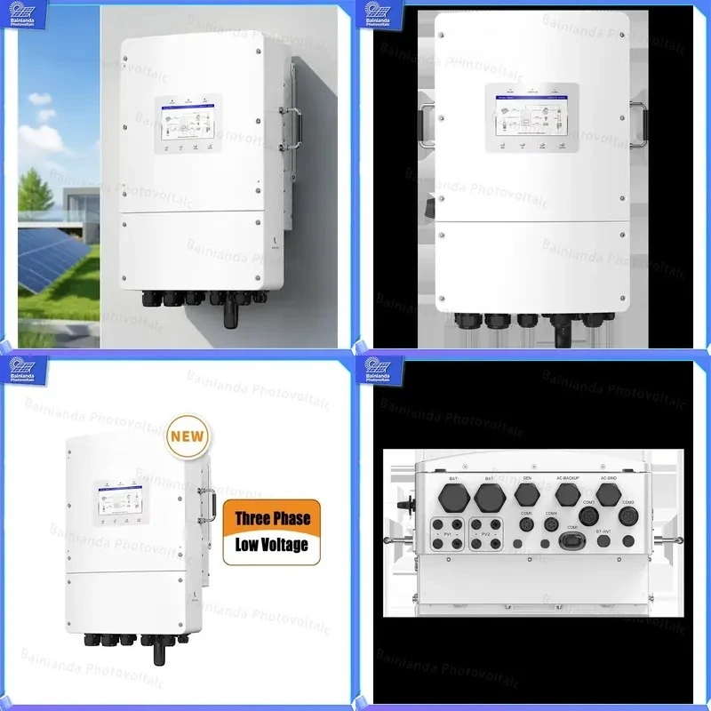6KW Hybrid Solar Inverter MPPT PV Wind Power System Off Grid Home Energy Storage Battery Charger Generator Kit Household Use