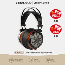 Sendy Audio Apollo HIFI Stereo 68mm Planar Magnetic Driver Open-back Over-ear Full-size Wood Headphone 4.4mm Balanced Headset