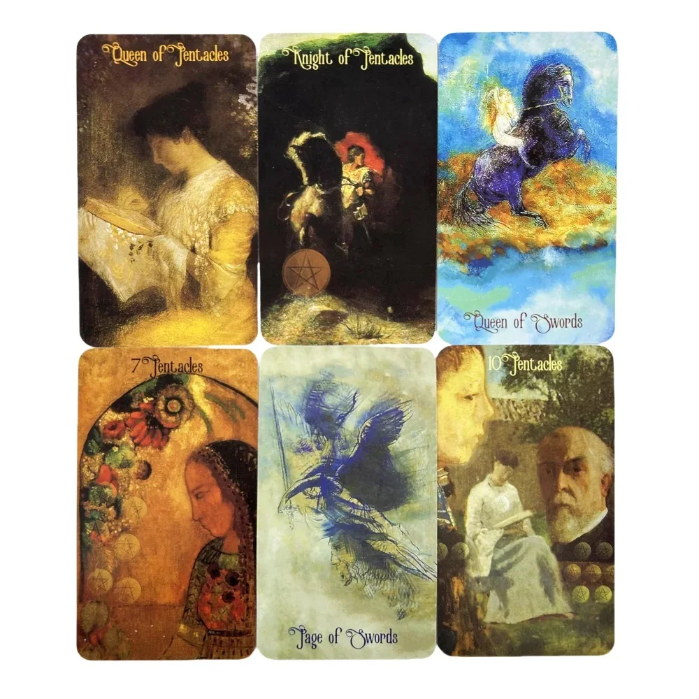 ไพ่ทาโรต์คนฝันเหงา A 78 Deck Oracle English Visions Divination Edition บอร์ดเล่นเกมของขวัญ