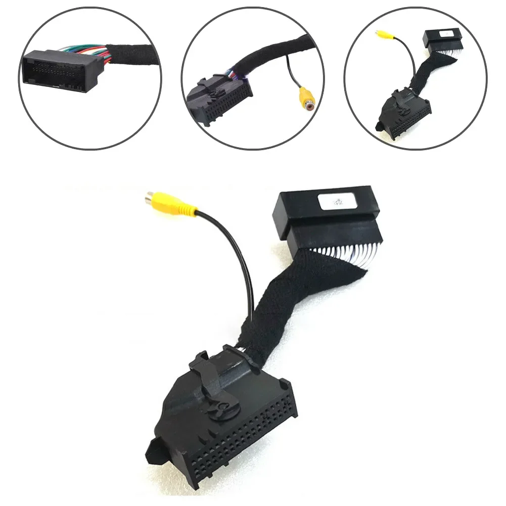 Car Rearview Camera Adapters 54-Pin With RCA Cable Harness For Ford EcoSport SYNC 2 3 Car Parking Assistance Accessories