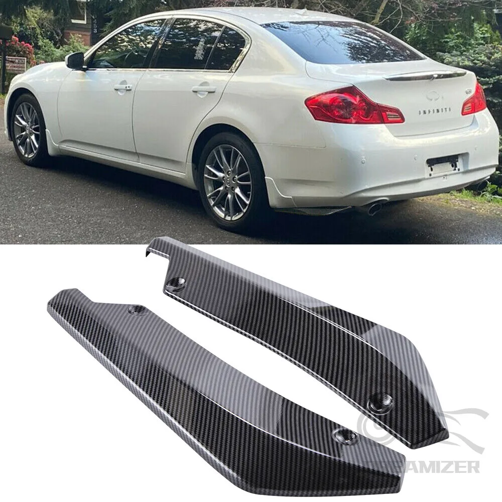 2 PCS Universal Rear Bumper Protector Diffuser Spoiler Splitter For Audi Q5 Q7 BMW f31 X5 E70 Passat B7 Mazda 6 Peugeot 308 - view 2
