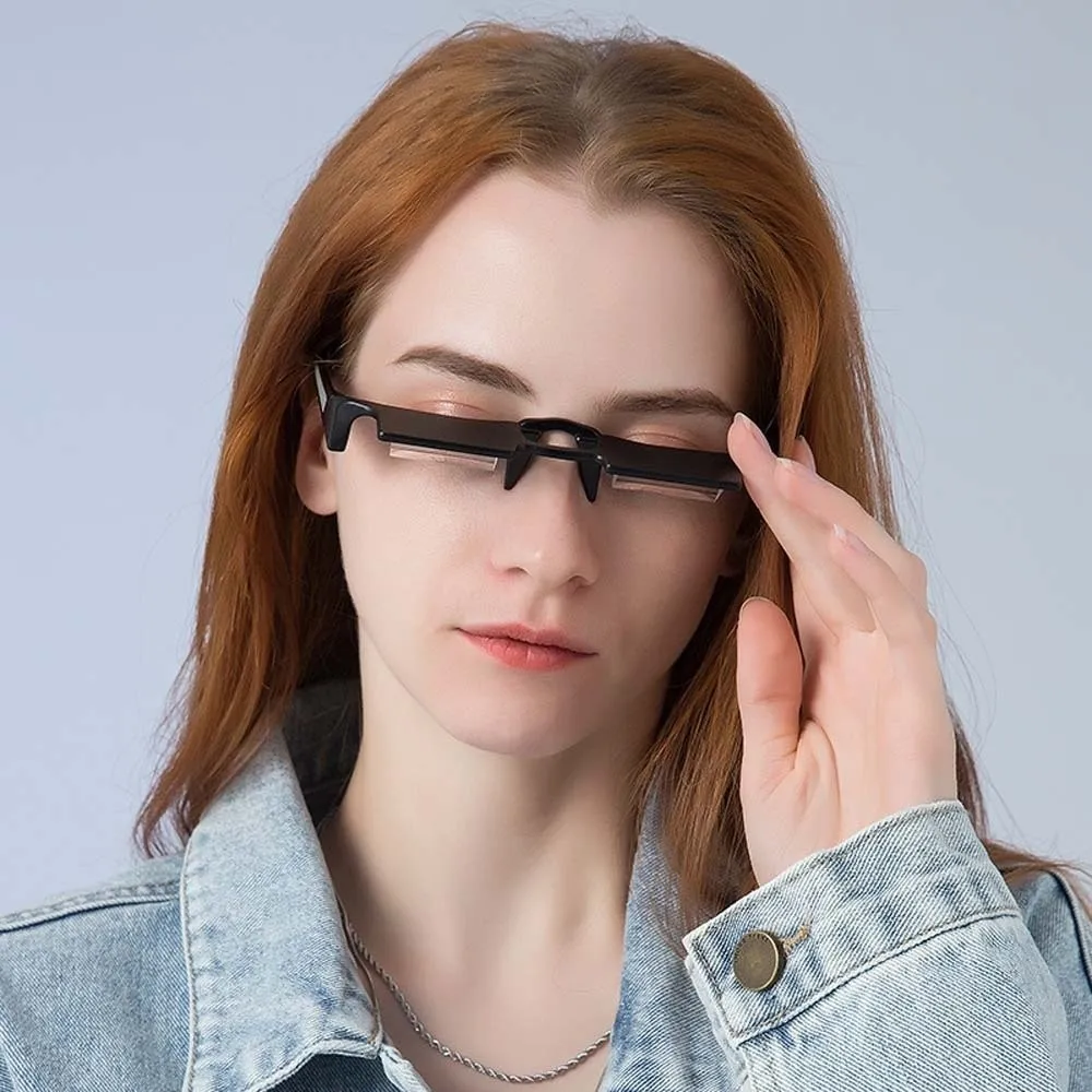 Office Alloy Lazy Refractor Glasses Matte PC Lying Down Glasses Waterproof Decorative Unisex Reading Eyewear Mother's Day