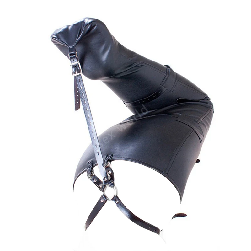 Leather Mermaid Bondage Restraint Bag Belt SM Leg Binder Sack Fetish Half Body Harness Slave BDSM Binding Tool Sex Toy For Woman