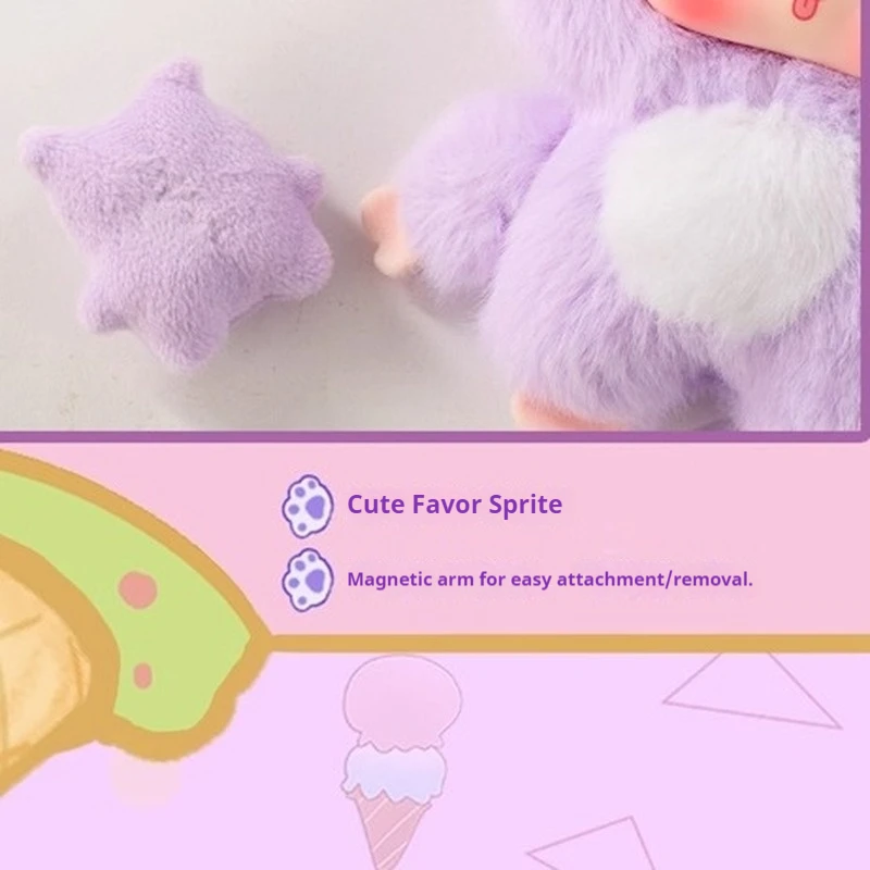 صموئيل عناق عناق Lce كريم لطيف الحيوانات الأليفة سلسلة صندوق أعمى لطيف الكرتون شعر رائعة سطح المكتب دمية زخرفة مفاجأة صندوق غامض هدية #5