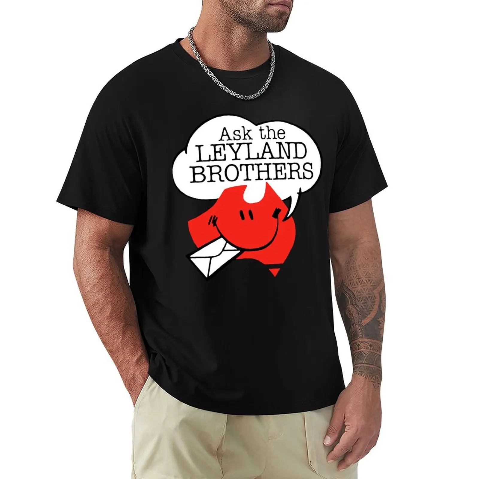 

Ask the Leyland Brothers T-Shirt All Match Basic Short Sleeve Top