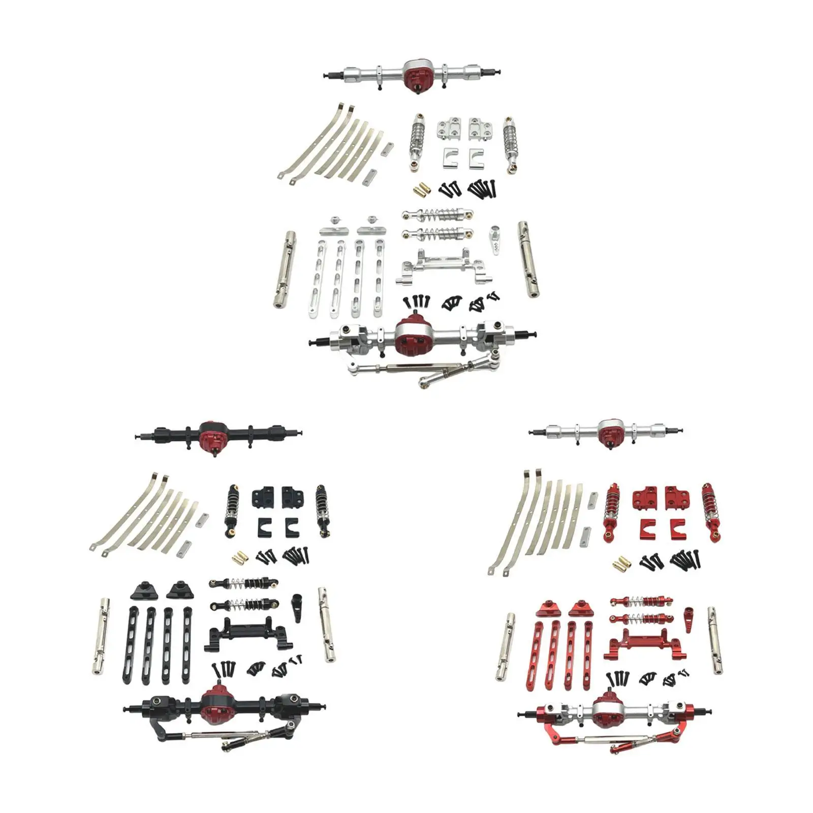 Część do tuningu samochodu RC, modyfikowane podwozie, łatwa instalacja, przód i tył.