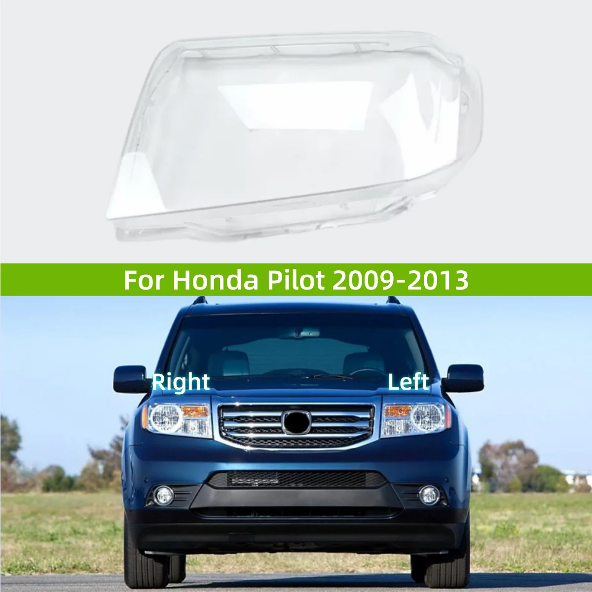 

Для Honda Pilot 2009 2010 2011 2012 2013, автомобильные фары, фары, стекло, прозрачное, анти-УФ и антивозрастное