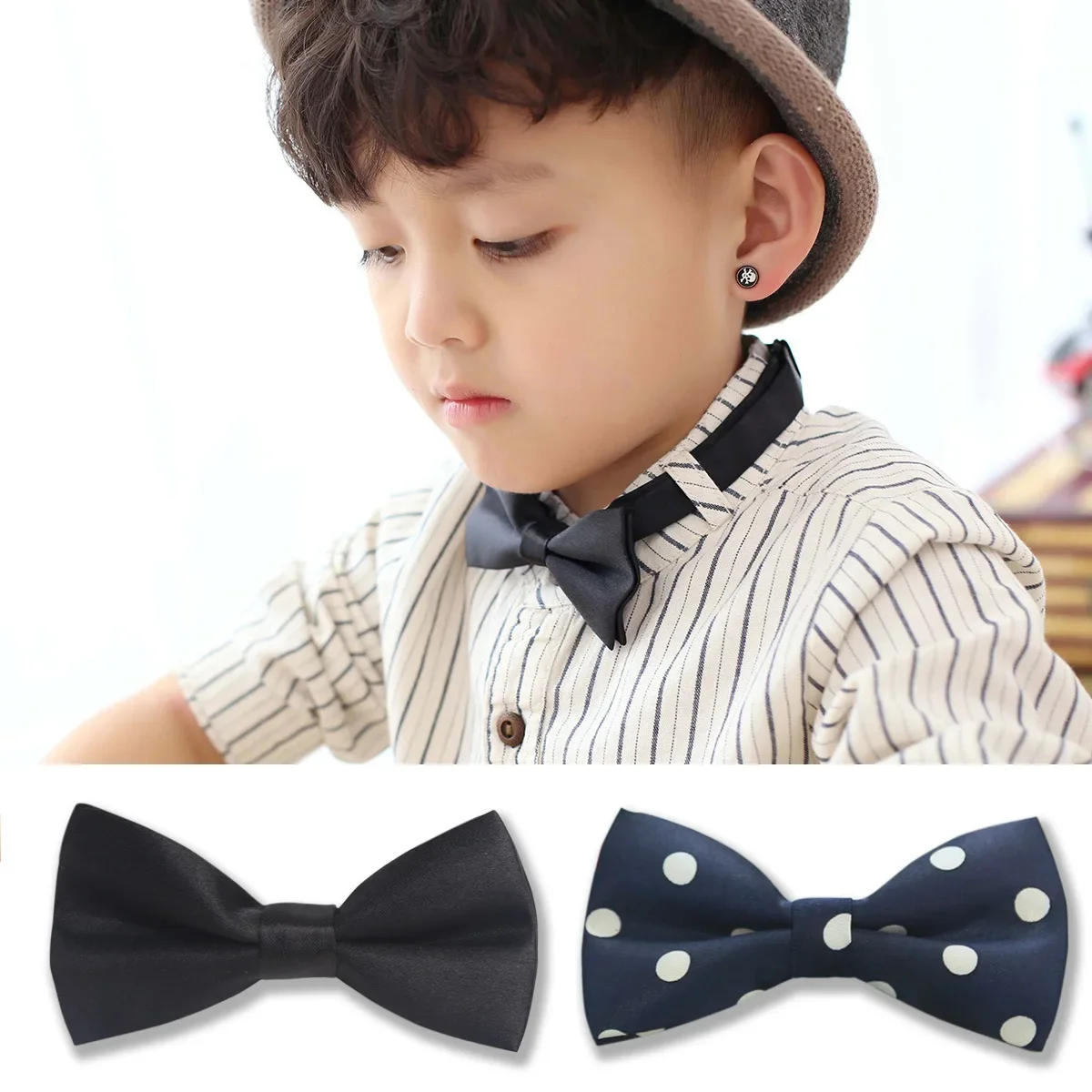 Reusable children boy blue red wool Women children velvet boy girl men flexible green color bow tie black accessories