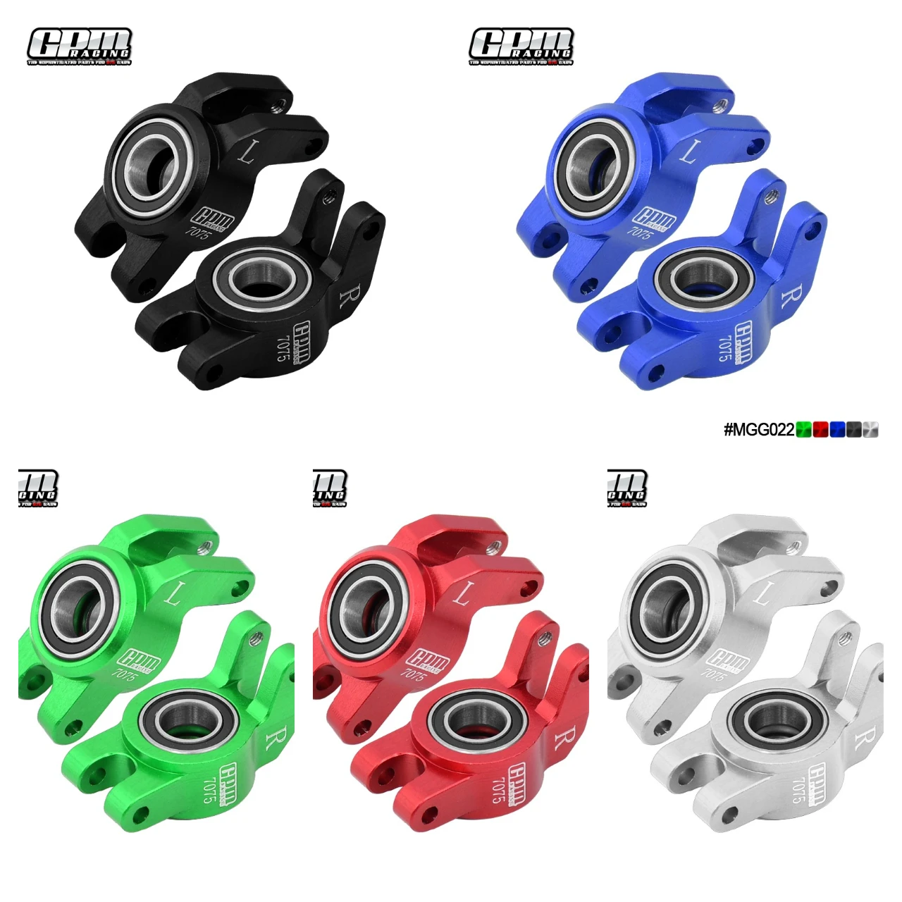 

GPM Alu7075 Rear Hub Larger Bearings For ARRMA 1/18 Granite, Typhon Grom Nascar-ARA2106