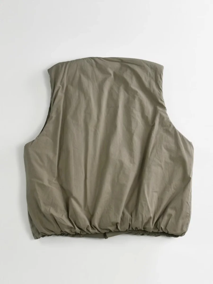 Luźna, obszerna bawełniana kamizelka Jaet, koreański styl, damski top, casualowy, swobodny, zimowy płaszcz bawełniany w stylu artystycznym, moda 2025.