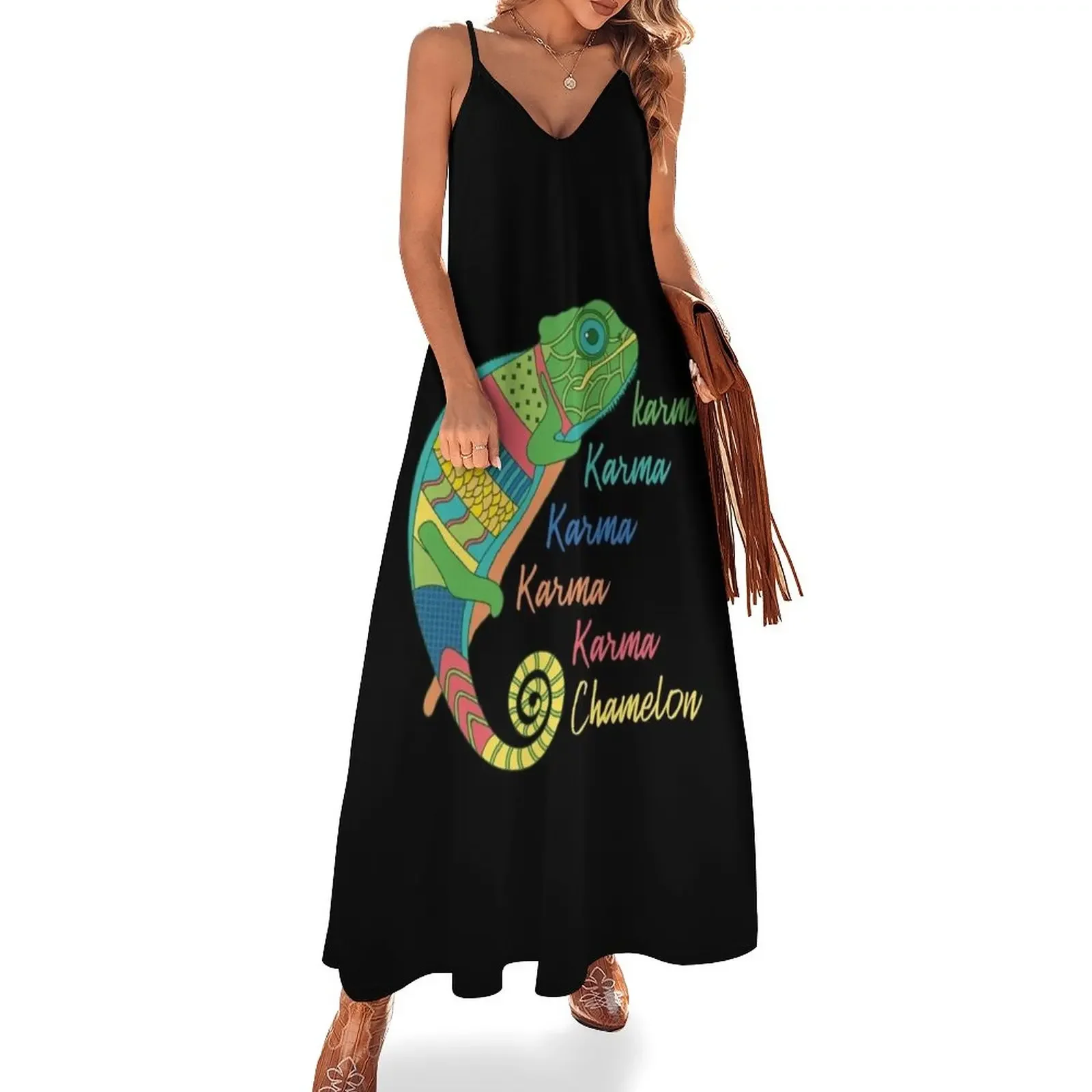 

Karma Chameleon Sleeveless Dress dress party night summer dress womens 2025 women elegant luxury