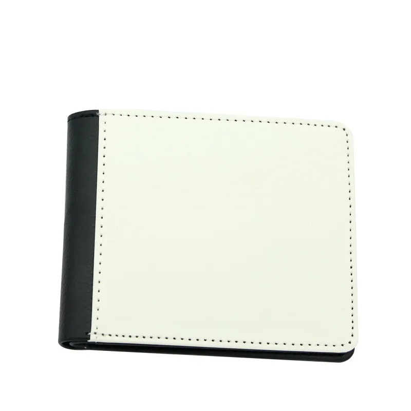 5pcs/lot Blank Sublimation Men Leather Wallet for Hot transfer Printing Leather Purse Card Holder consumables DIY Gift