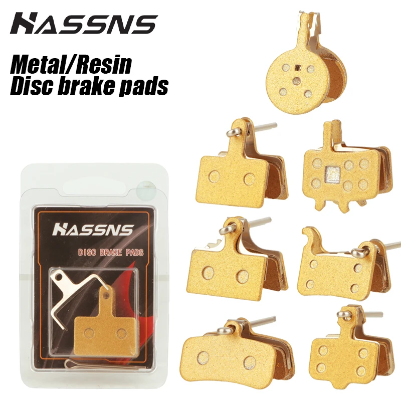 HASSNS Mtb Brake Pads Electric Scooter Bicycle Disc Mechanical Brake Pad Resin Metal For Shimano Mountain Bike Hydraulic Caliper