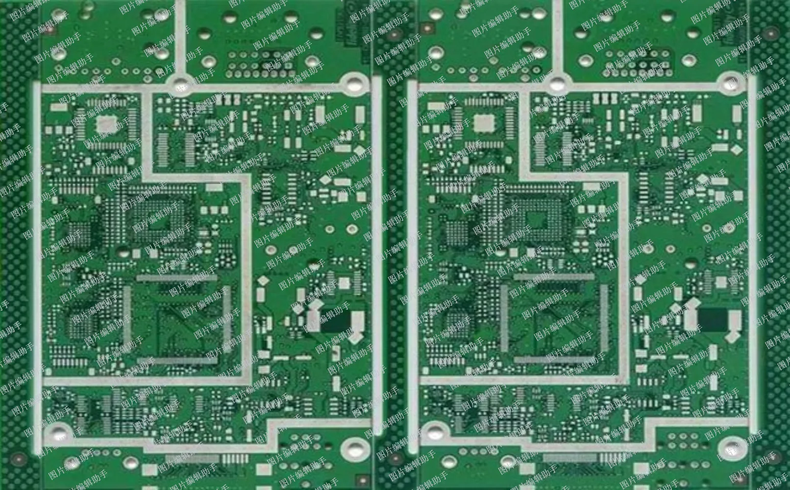 Double-sided PCBs,2OZ copper,HAL Lead free,FR4 1.6mm board customized,for auto-matic electronics Min Solder Mask bridge 0.1mm.