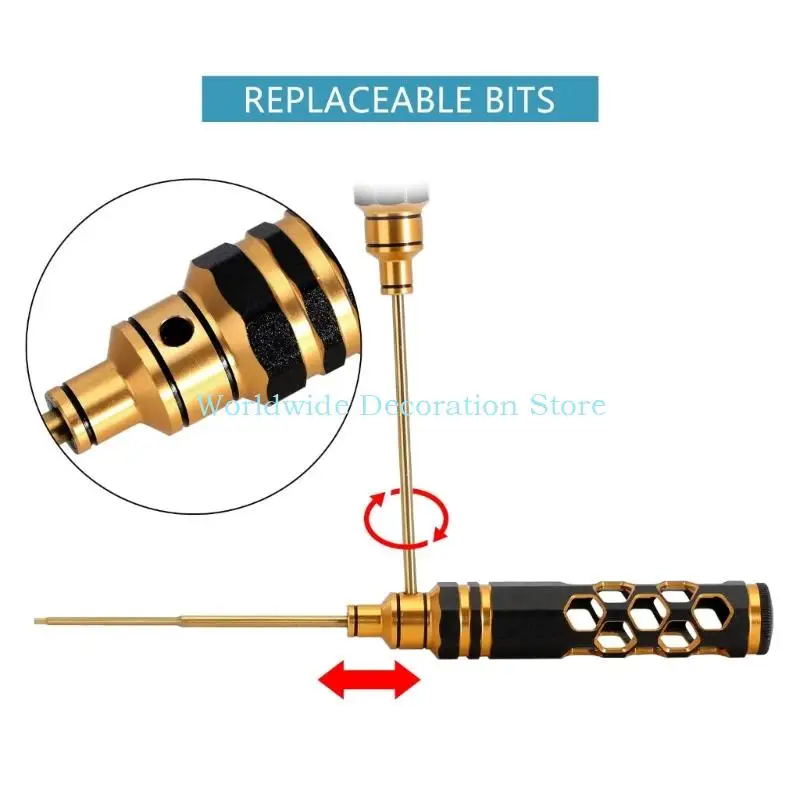 Q39B 4PCS ALLEN KEY SET Công cụ tuốc nơ vít 1.5/2/2.5/3.0mm cho các dự án thủ công DIY