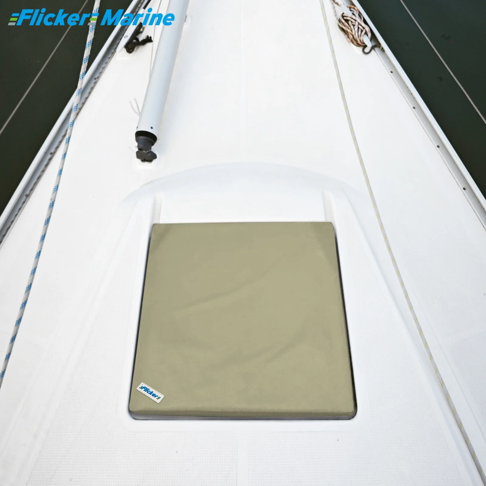 FLICKER MARINE Ultra-Thin Hatch Cover Compatible with Lewmar, Flush Mount Low-Profile Boat Hatch Protector, 4 Models