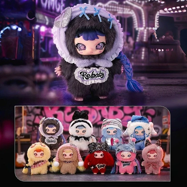 

Rebaby Teenage Era 400% Series Blind Box Surprise Home Ornaments Cute Anime Figure Toy Mystery Vinyl Plush Doll Collectible Gift
