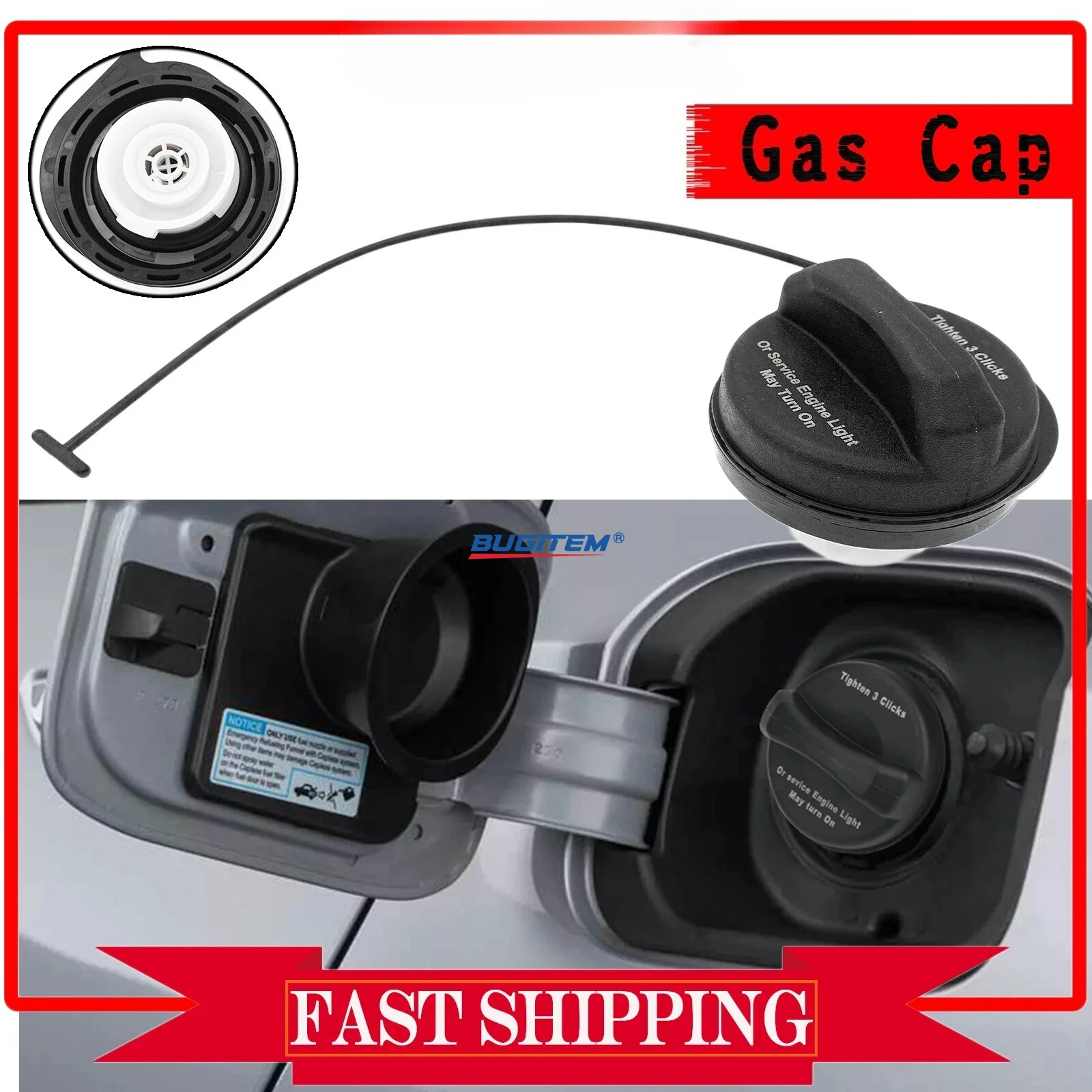 

Крышка заливной горловины топливного бака с привязкой GT330 20915842 для Chevrolet Avalanche Silverado Suburban Traverse Tahoe GMC YUKON