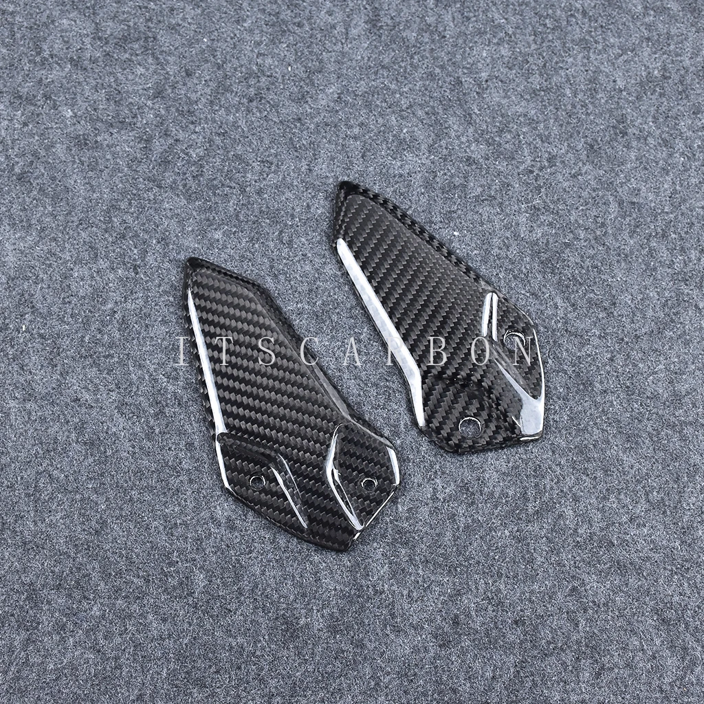 Accessories For Kawasaki ZX-4RR ZX4RR 2023 Motorcycle 100% Pure Carbon Fiber Heel Guards Plates Foot Rest ZX25R ZX-25R 2021 2022