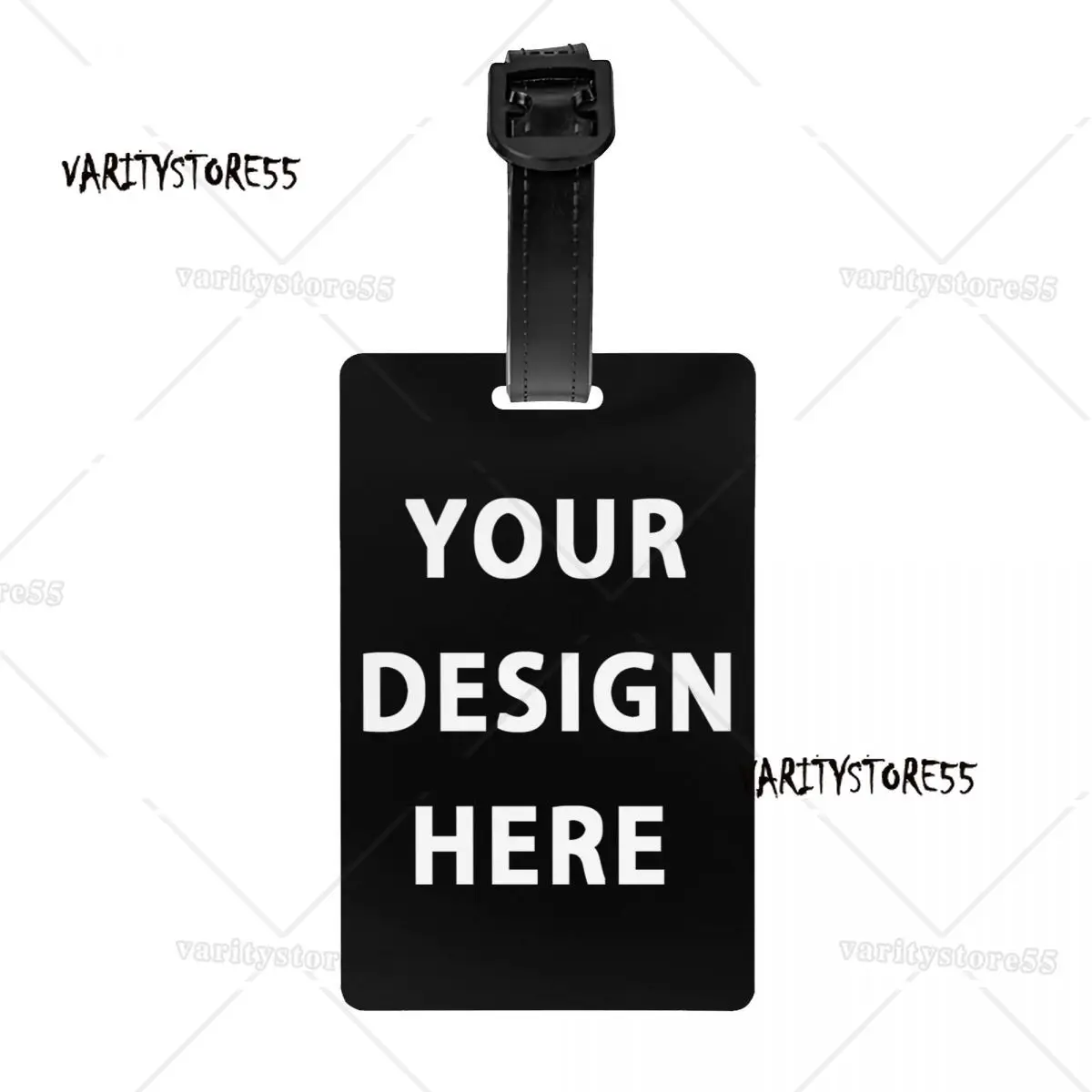 Custom Your Design Here Luggage Tag Custom Customize Logo Letter Print Travel Bag Suitcase Privacy Cover ID Label