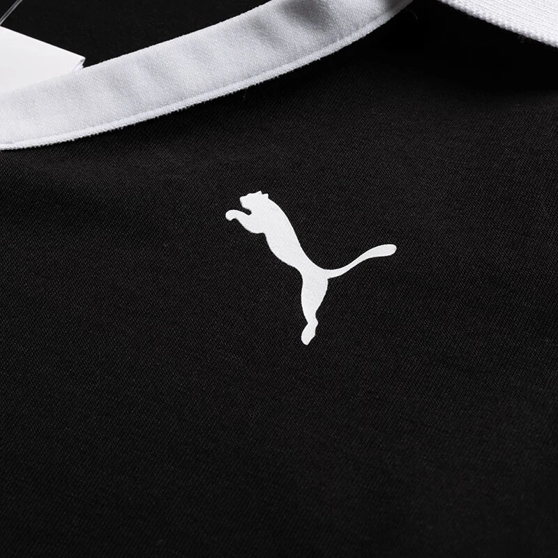 Puma Puma Camiseta curta feminina GRÁFICA PUMA PT SS Polo W-Preta 63312101