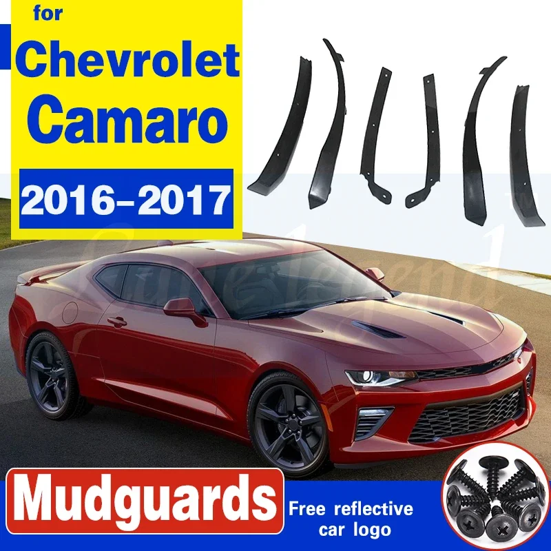 

Car Front Rear Wheel Mud Flaps For Chevrolet Camaro 2016-2017 Mudguards Splash Guards fender mudflaps Accessories