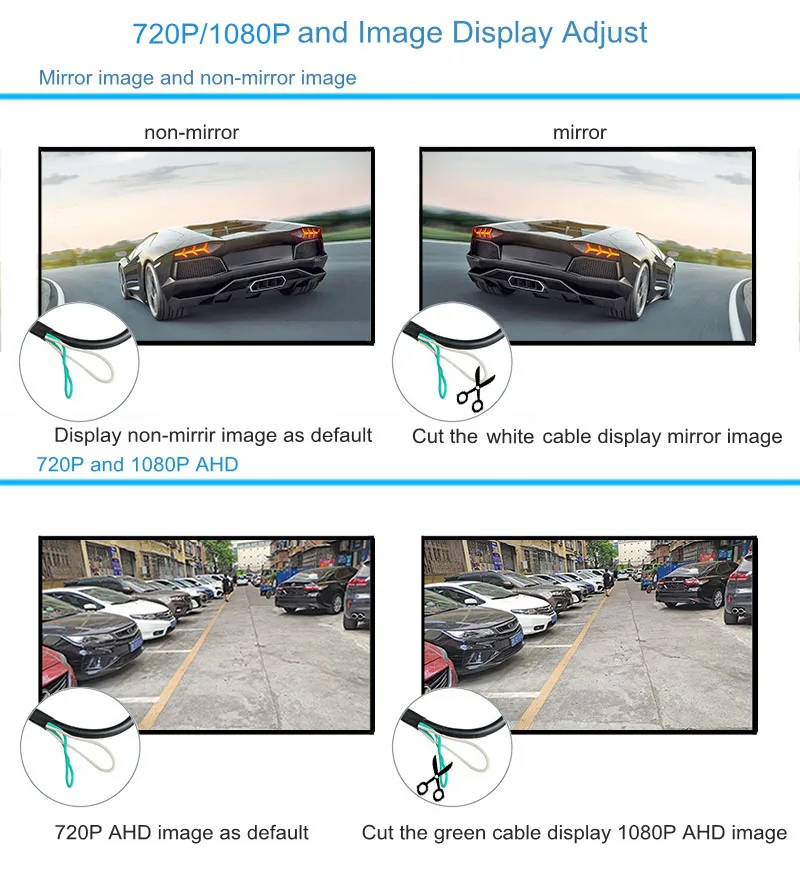 DIYSECUR AHD IPS 차량 후방 보기 모니터, 1920*1080 녹화 DVR 2 백업 차량 카메라, AHD 나이트 비전 지지대 SD 카드, 5 인치