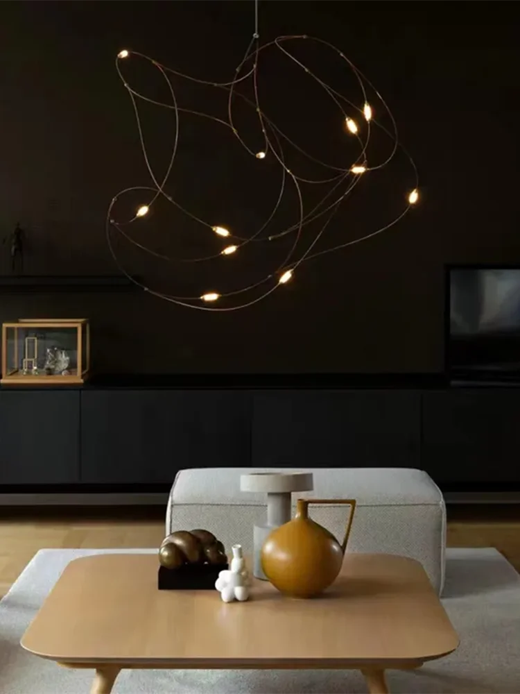 Moooi Flock vuurvlieg kroonluchter designer minimalistische kroonluchter voor keuken hangende led-verlichting luxe hangende eetkamerverlichting - afbeelding 2