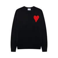 Sudadera para mujer y hombre, ropa de otoño, sudadera de moda para hombre, jersey bordado con letras y corazones, informal, holgado, de algodón