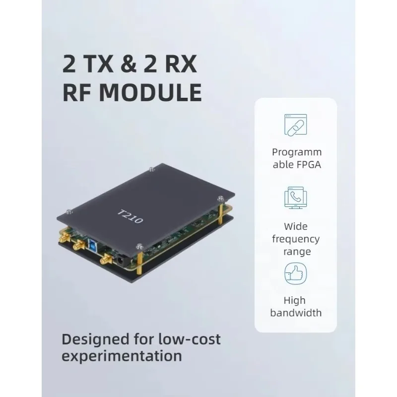 2T2R Channels 70 MHz to 6GHz Bandwidth 56 MHz USB 3.0 T210 4G Network Support 32kbps Data Rate  Modulator