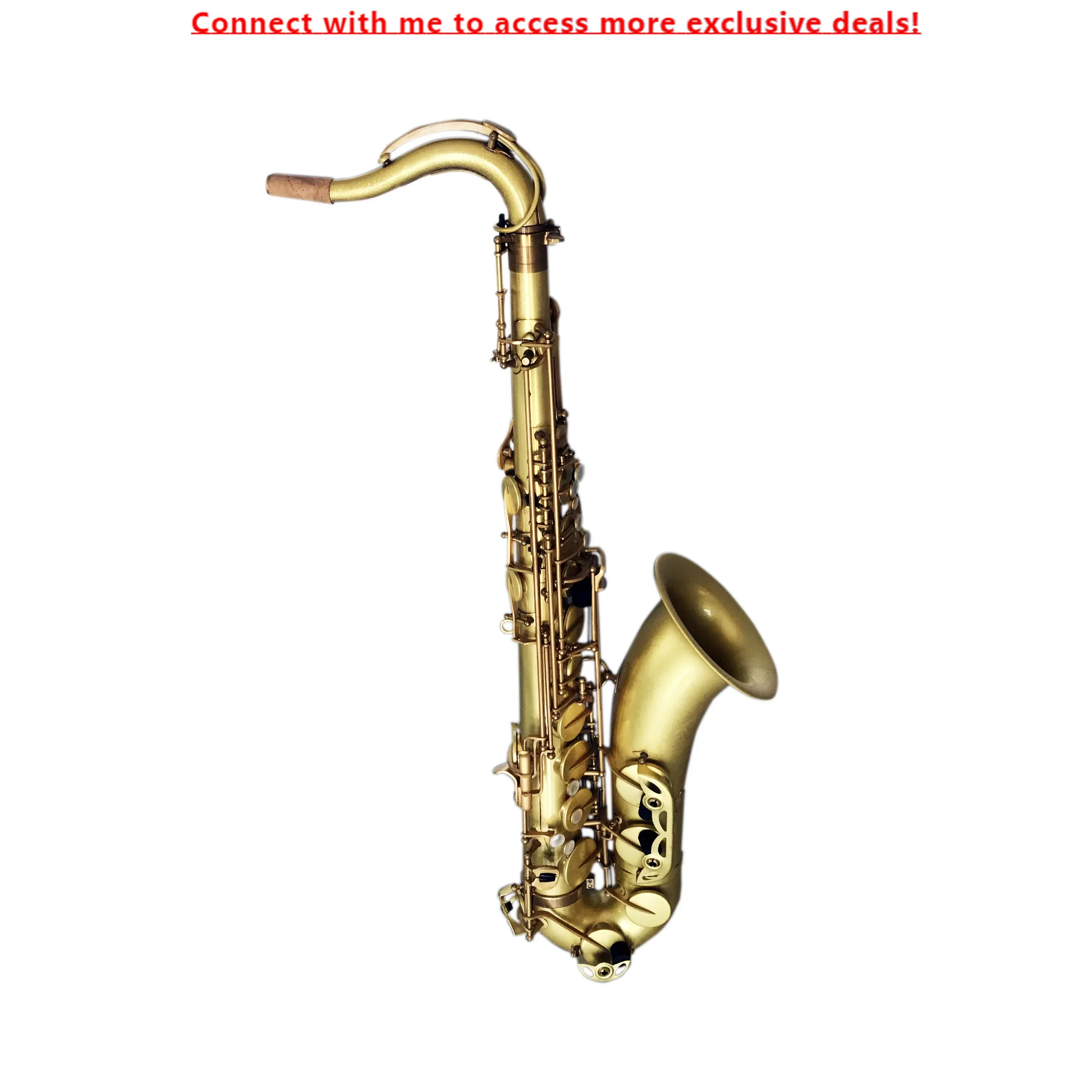 

SEASOUND OEM Professional Vintage Yellow Tenor Saxophone Reinforced Stern JYTS113VGYW