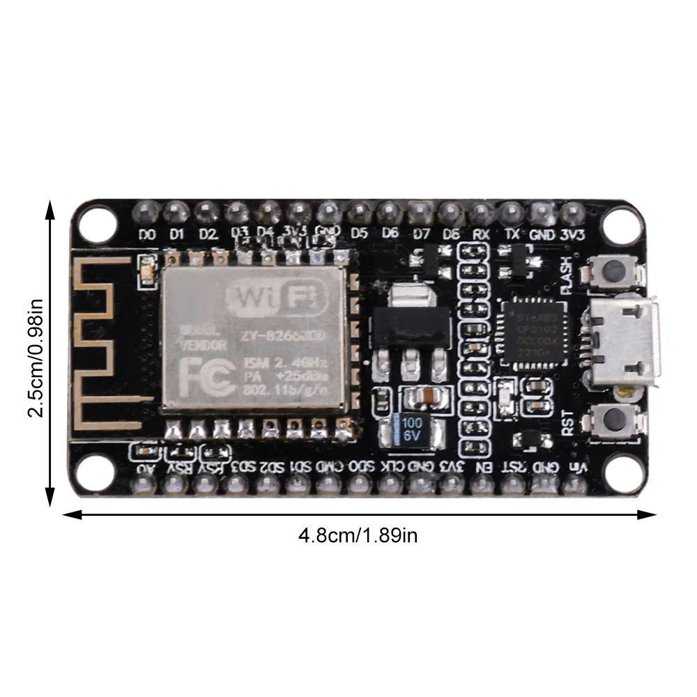 Placa de desenvolvimento sem fio NodeMcu, Módulo Lua WiFi, Internet das Coisas, Baseado ESP8266, ESP-12F, V3, CP2102