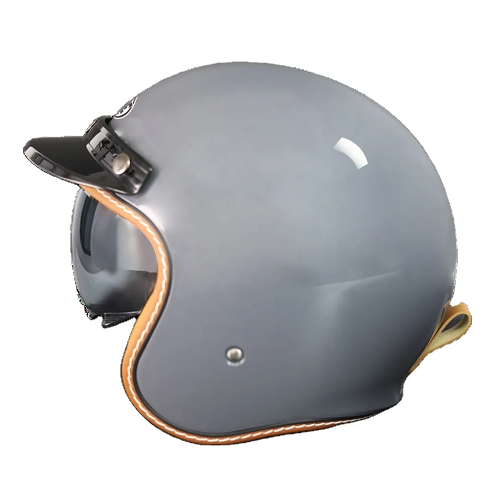 

Wear in All Season 3/4 Retro Helmet Motorcycle Opening Vintage Motocross Open Face Helmet for Men Women Classic Locomotive Style