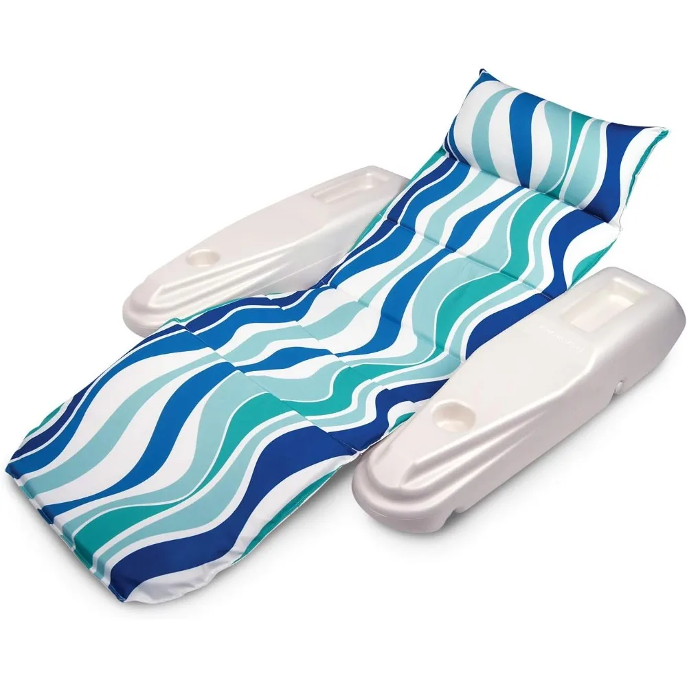 

Swimming Pool Adjustable Floating Chaise Lounge, Rio Sun, Blue Currents, One Size