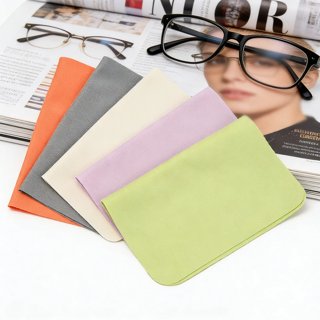 Microfiber Glasses Cloth, Soft High-Density Streak-Free Wipe, Suitable for All Glasses & Camera Lenses