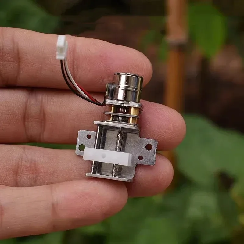 Mini 2-Phase 4-Wire Linear Gear Stepper Motor Full Metal Gearbox Motor Precision Screw Shaft Slider Moving Block Ball Bearing