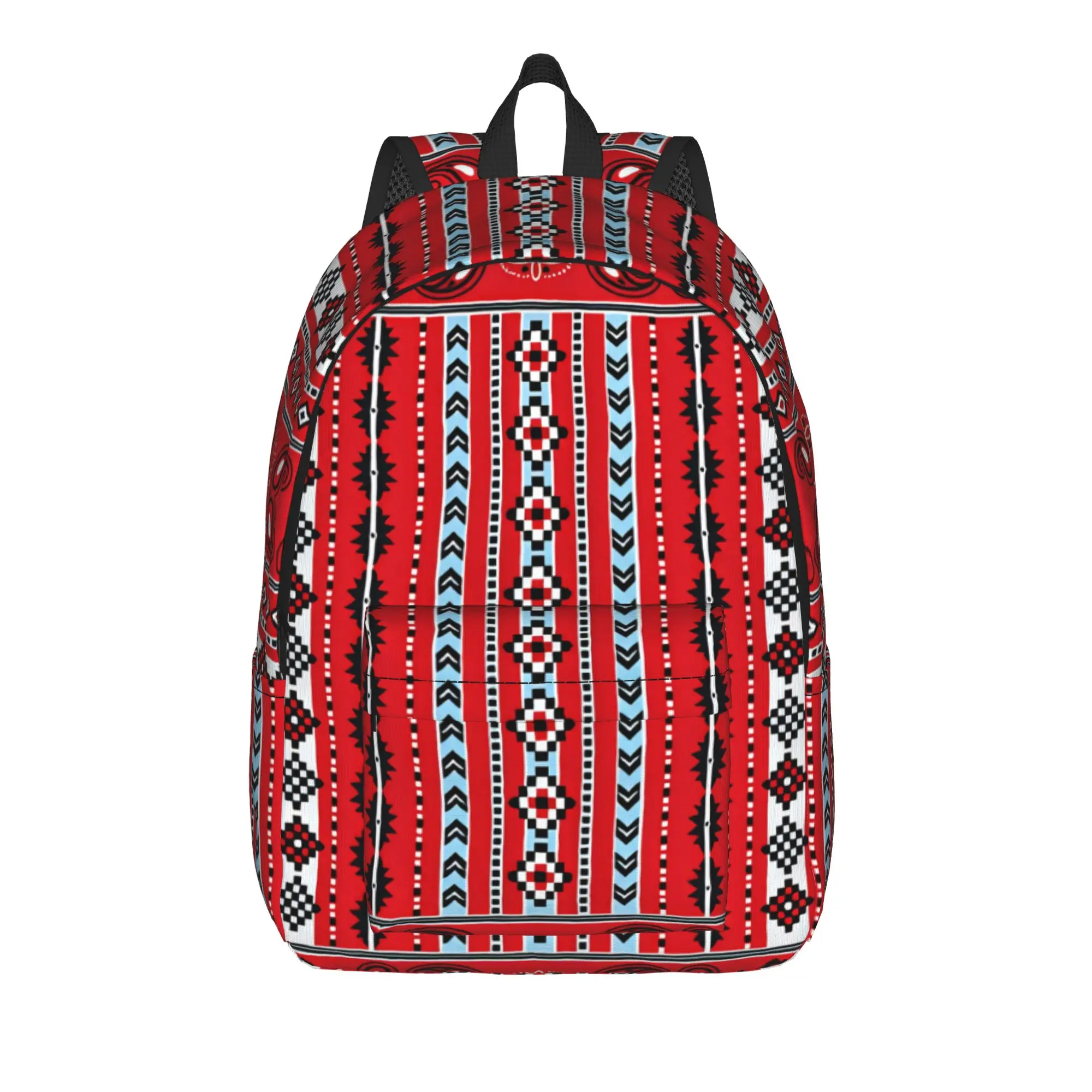 southwestern-bandana Backpack  Casual Backpacks Women Cycling Print High School Bags Custom Rucksack