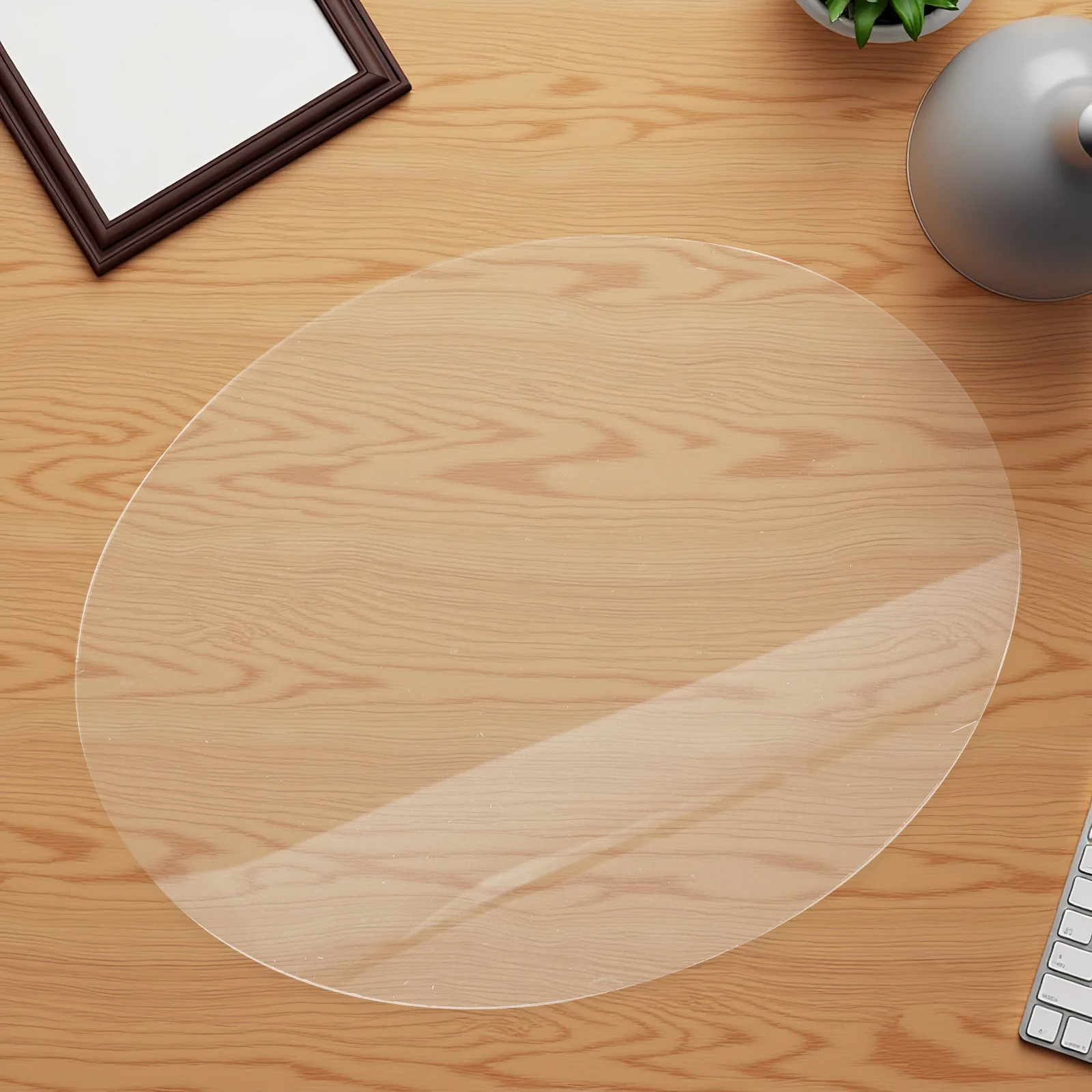 

30 Cm Round Acrylic Clock Panel Clear Design Modern Wall Decoration DIY Craft Supplies for Home Office Living Room