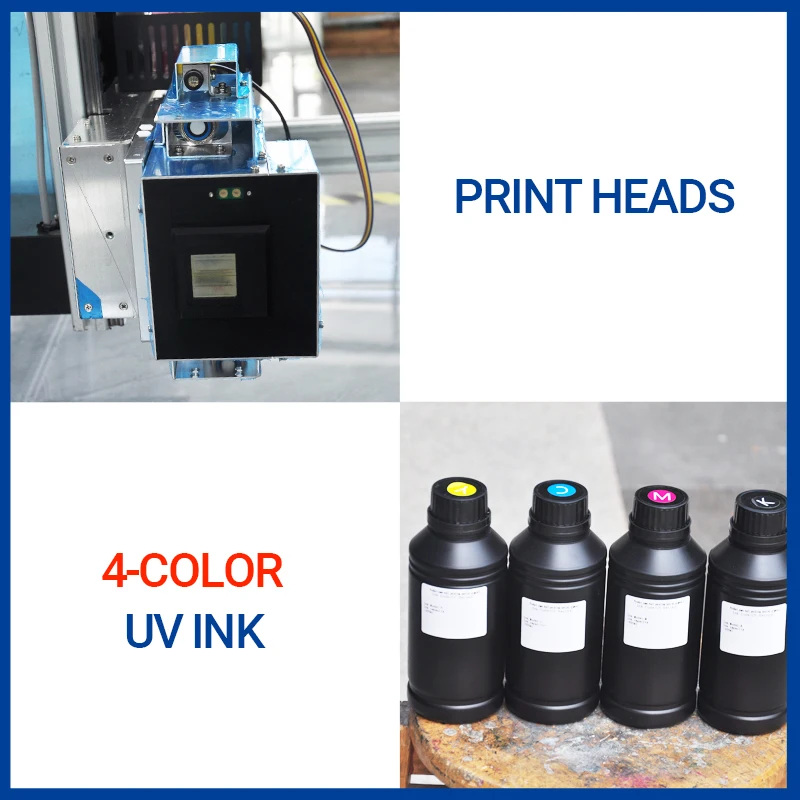 TH-UV12K CMYK UV حبر واحد H16 رأس الطباعة 8 مربع في الساعة دقة 2880 ديسيبل متوحد الخواص طابعة حائط AI للعمل الداخلي والخارجي