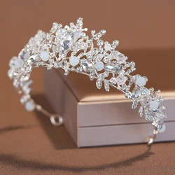 Itacazzo Bridal Headwear Full Of Exquisite Atmosphere Dazzling Fashion Silver-colour Ladies' Wedding Crown