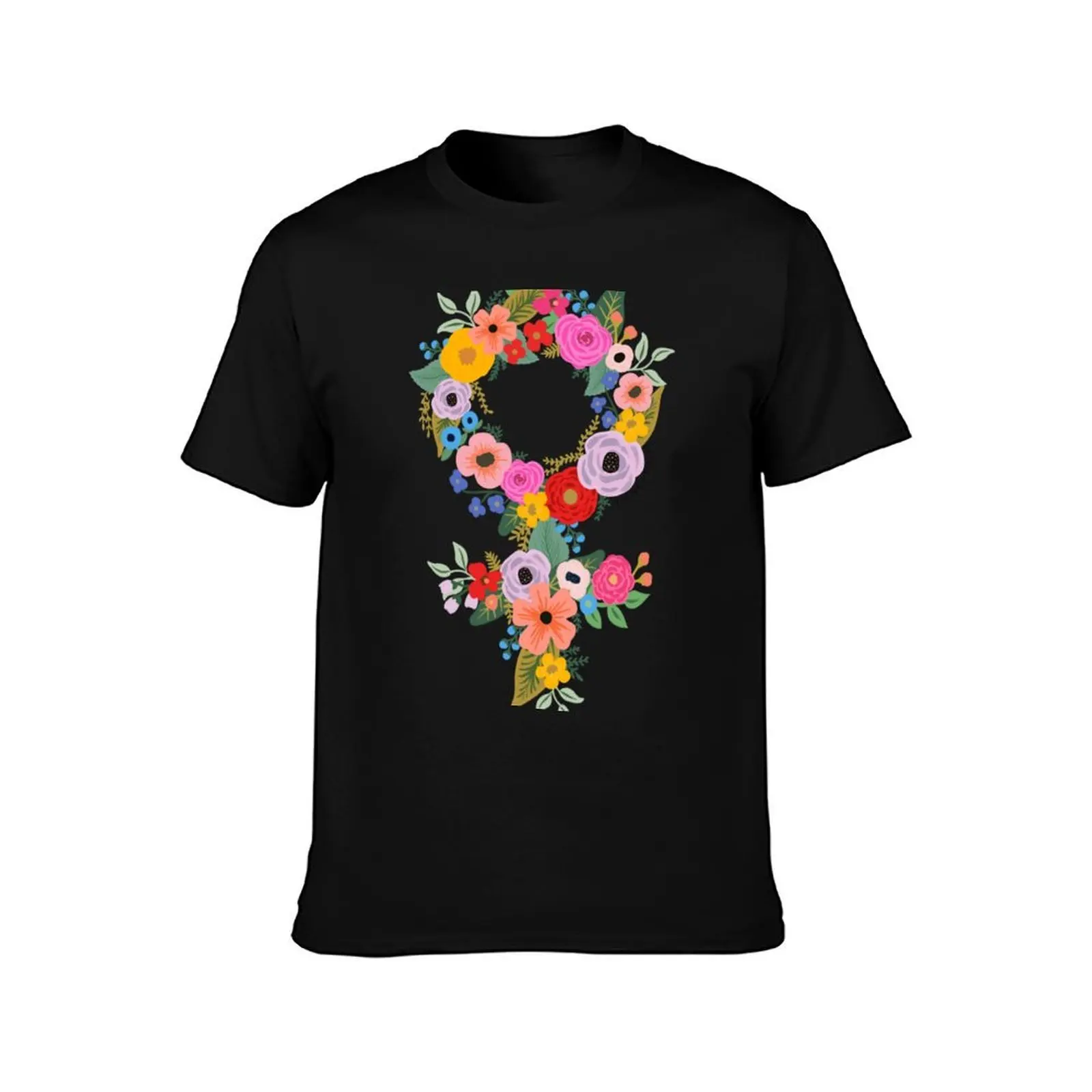 Floral Feminist - The Peach Fuzz Sticker T-Shirt, Summer Casual Cotton Tee, Oversized Streetwear Tops, Vintage Graphic Print